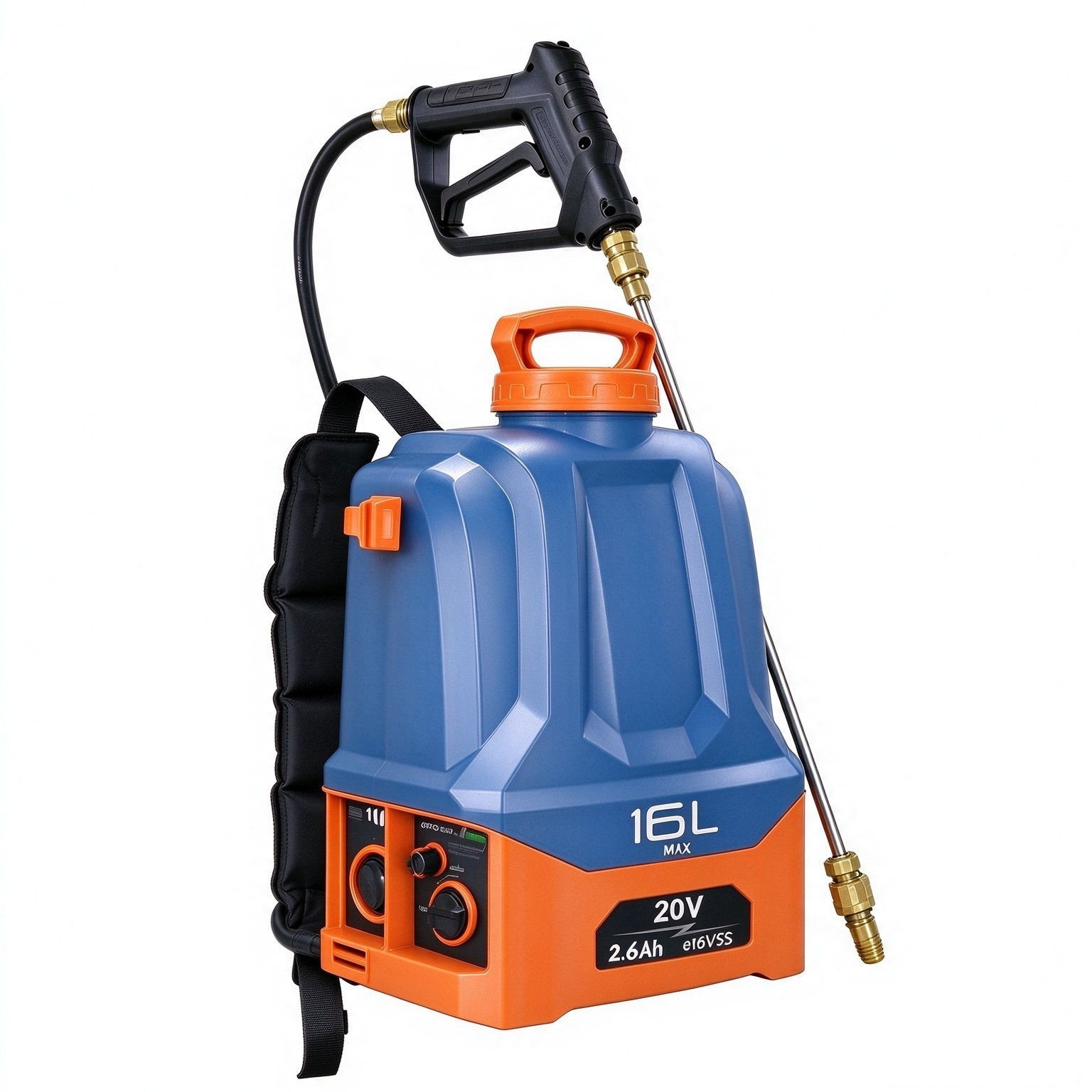 16L Backpack Sprayer with Auto-cleaning and Variable Speed